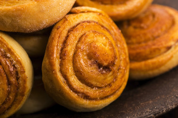 Yeast rolls with cinnamon