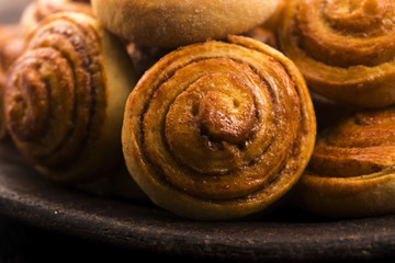 Yeast rolls with cinnamon