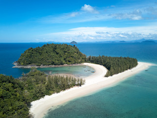 Aerial View of tropical Thai island