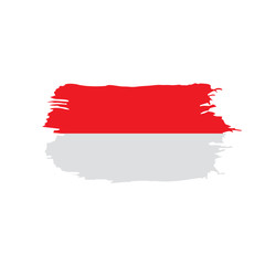 Indonesia flag, vector illustration