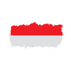 Indonesia flag, vector illustration