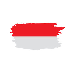 Fototapeta premium Indonesia flag, vector illustration