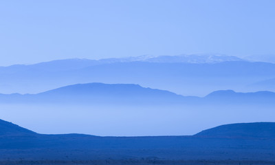 Blue mountains in Armenia
