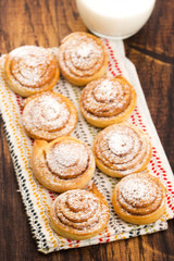 Yeast rolls with cinnamon