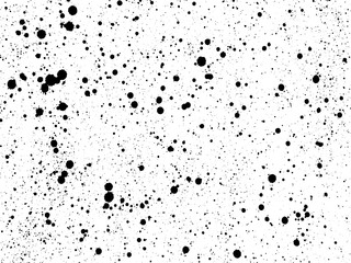 Fototapeta premium Ink blots Grunge urban background. Texture Vector. Dust overlay distress grain . Black paint splatter , dirty,poster for your design. Hand drawing illustration