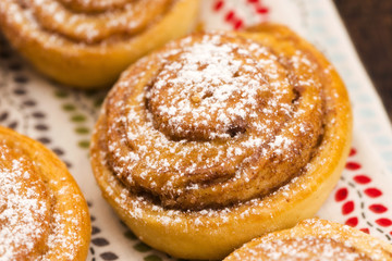 Yeast rolls with cinnamon