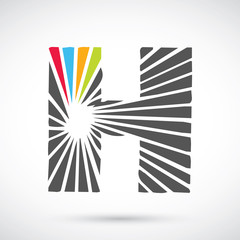 Fototapeta premium Letter H logo icon design template elements