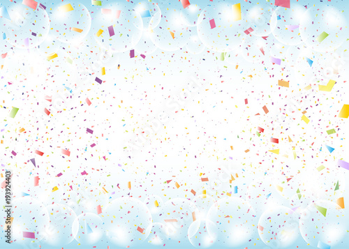 しゃぼん玉 紙吹雪 背景 Wall Mural Wallpaper Murals Kid A