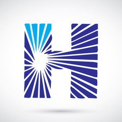 Letter H logo icon design template elements