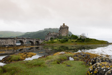 Naklejka na ściany i meble The magical atmosphere of the castles and lakes of Scotland