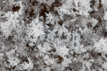 white snowflakes as background