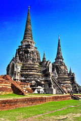Fototapeta premium Wat Phra Si Sanphet, a Buddhist temple in Ayutthaya, Thailand