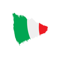 Italy flag, vector illustration