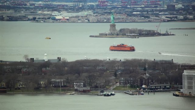 Governors Island With Statue Of Liberty NYC