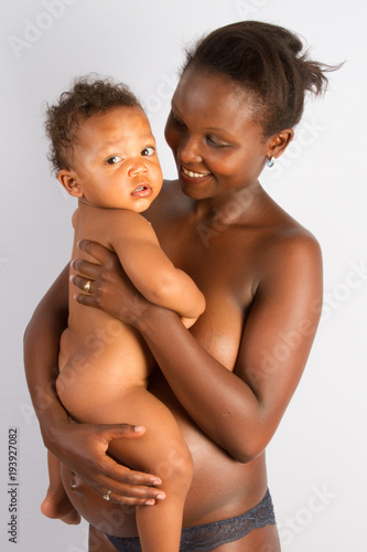 Black Pregnant Mother - Pregnant Mother Carrying nude black mixed Son\