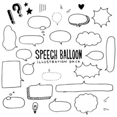 Speech Balloon Illustration Pack