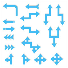 blue arrow vector