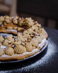 Paris-Brest is a French dessert