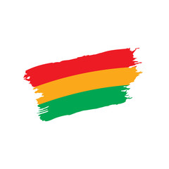 Bolivia flag, vector illustration