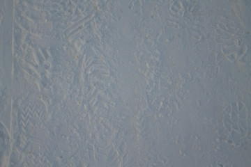 Footprints in the snow, texture