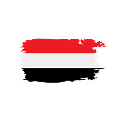 Fototapeta premium Yemeni flag, vector illustration