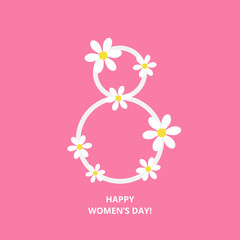 Womens day greeting card