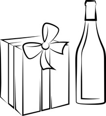 Wine Bottle And Gift Pack