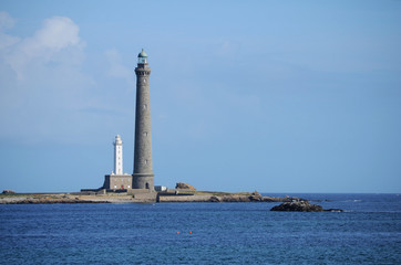 Mum lighthouse and son