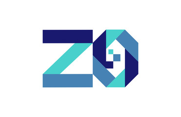 ZO Digital Ribbon Letter Logo