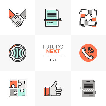 Business Agreement Futuro Next Icons