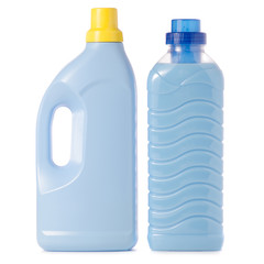 The blue bottle laundry detergent and conditioner fabric softener