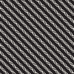 Seamless ethnic lines pattern. Black and white geometric pattern. Vector print for your design.