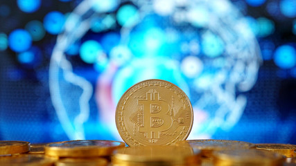 Bitcoin symbol. Crypto currency