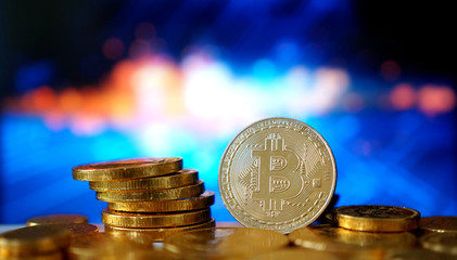 Bitcoin symbol. Crypto currency