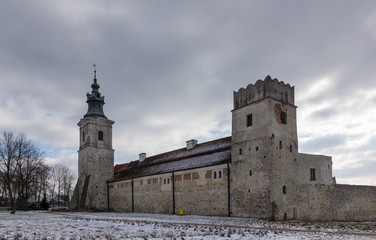 Fototapeta na wymiar Monastery complex of the Cistercian abbey in Sulejow, Lodzkie, Poland