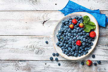 bowl full of blueberries