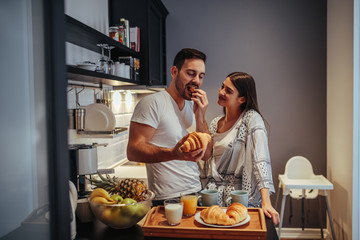 Enjoying a late breakfast
