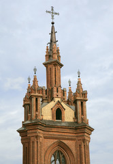 Fototapeta na wymiar St. Anna's Church in Vilnius, Lithuania