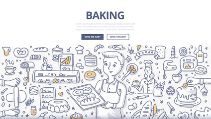 Baking Doodle Concept