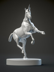 a beautyful ceramic unicorn figure © magann
