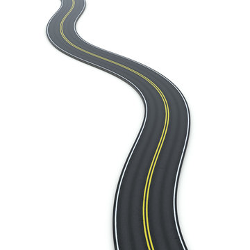 a winding road icon graphic