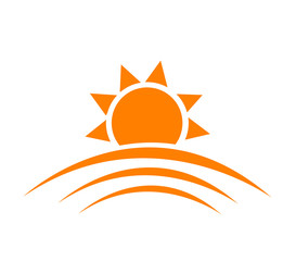 Vector illustration of sunrise sun 