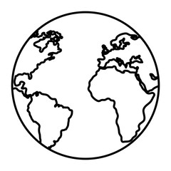 earth planet school icon vector illustration design