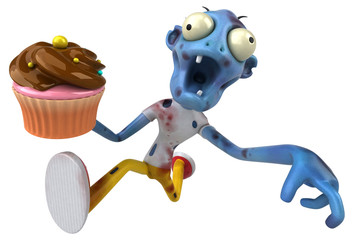 Naklejka premium Fun zombie - 3D Illustration