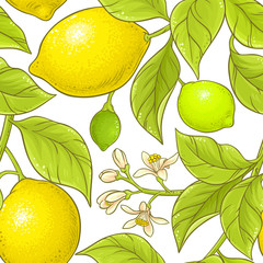 lemon branch vector pattern