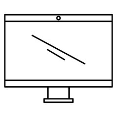 Fototapeta premium computer display isolated icon vector illustration design