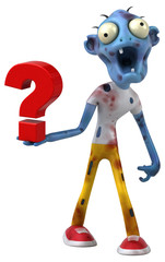 Fun zombie - 3D Illustration