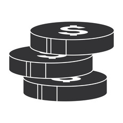 coins money isolated icon vector illustration design