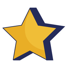 star decorative isolated icon vector illustration design