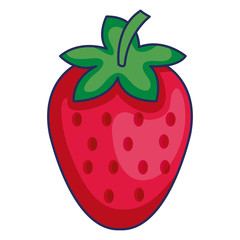 delicious and fresh strawberry vector illustration design